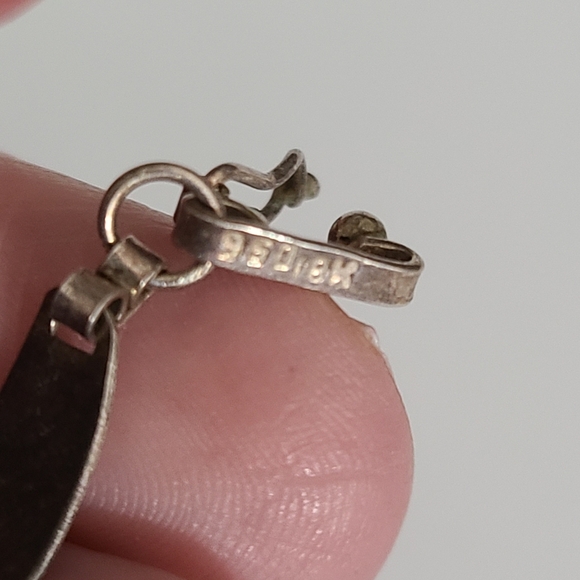 18k gold 950 sterling bracelet links lightening strikes vintage estate 7.25